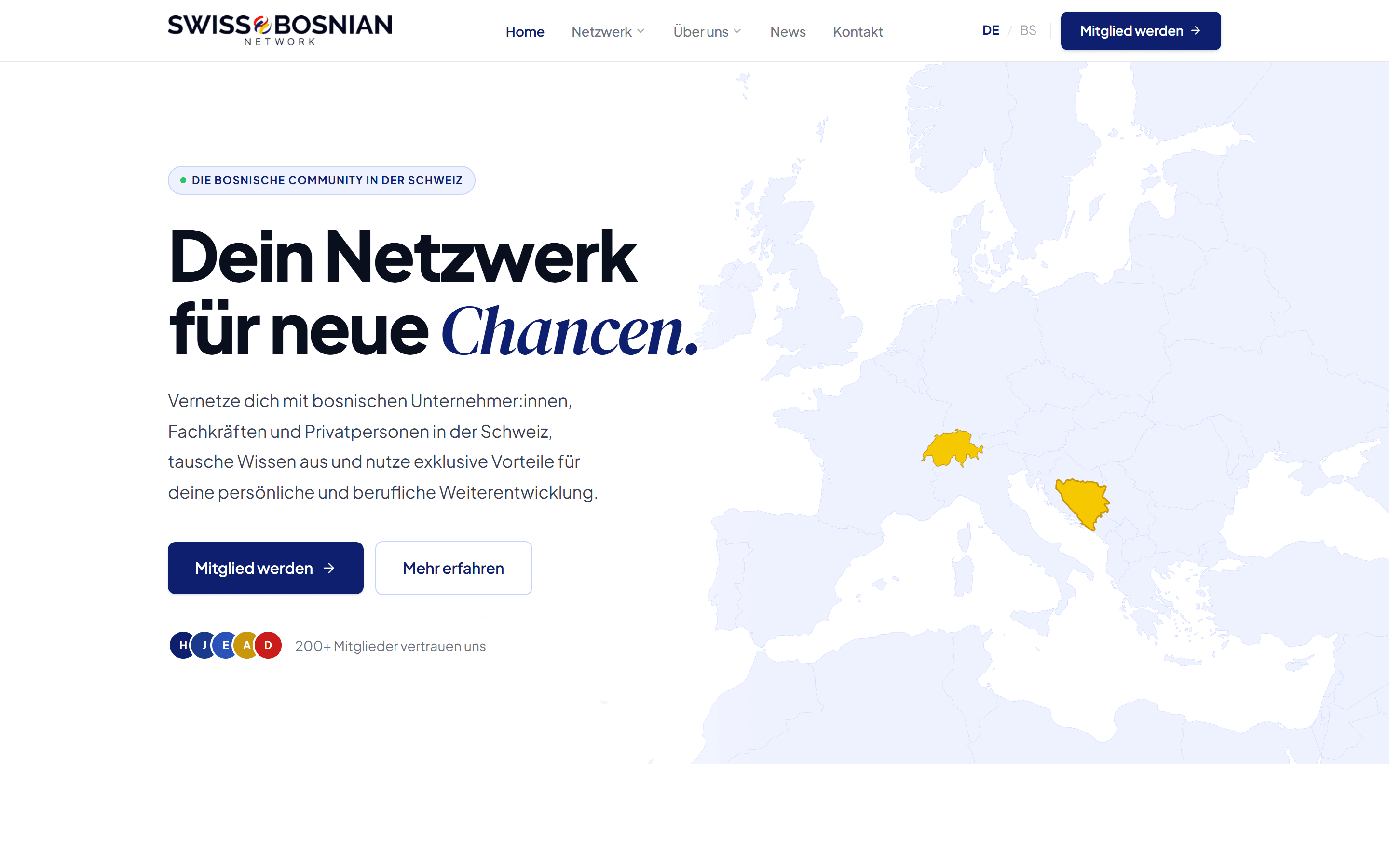 Swiss Bosnian Network Screenshot